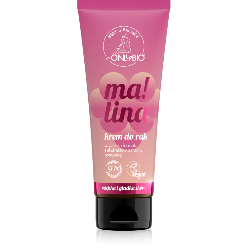 Body in balance by ONLYBIO Krem do rąk Malina 50 ml