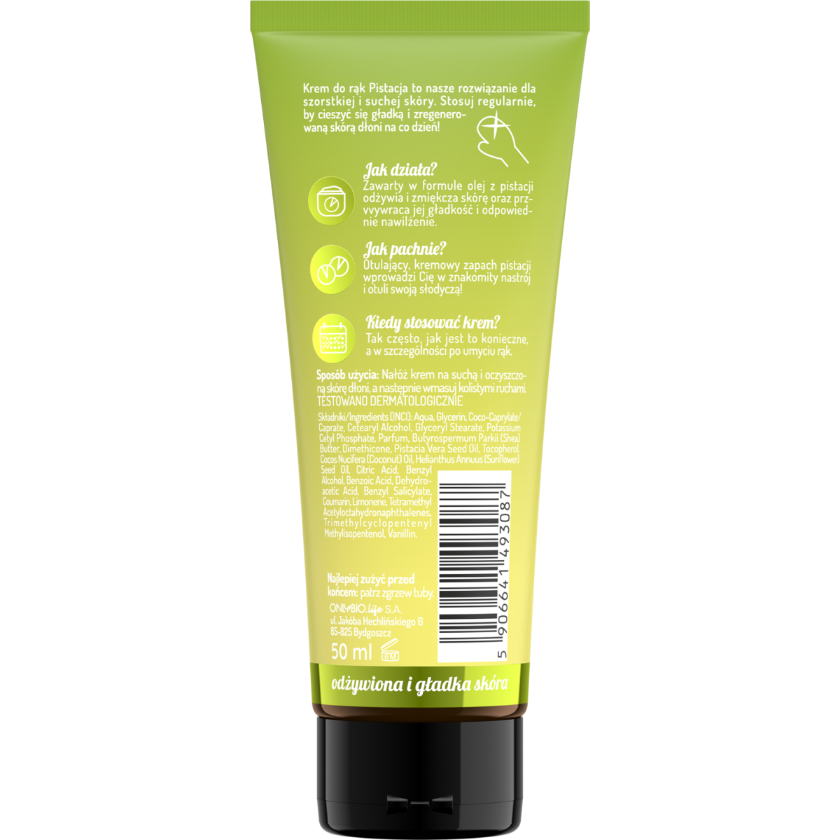 Body in Balance by ONLYBIO Krem do rąk Pistacja 50 ml