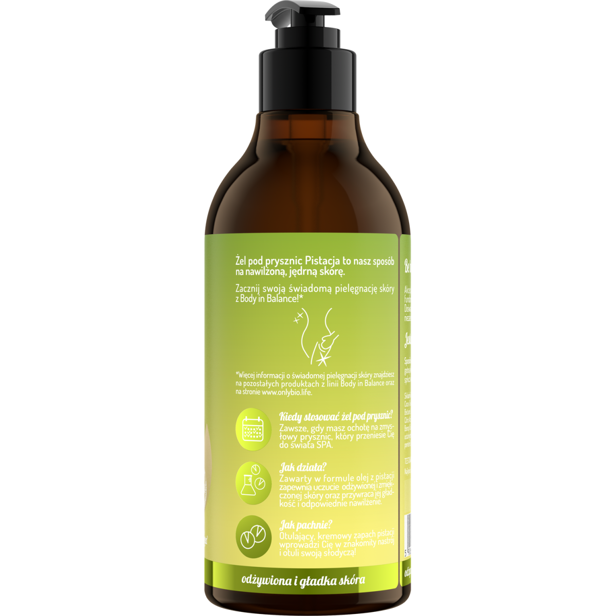 Body in Balance by ONLYBIO Żel pod prysznic Pistacja 400 ml