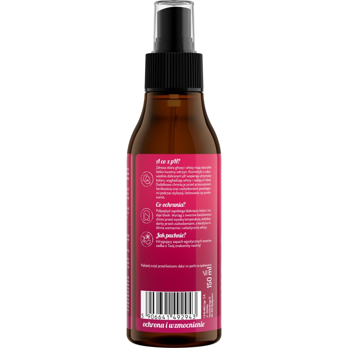 Hair in Balance by ONLYBIO Kolor Spray termoochronny ochrona przed UV 150 ml