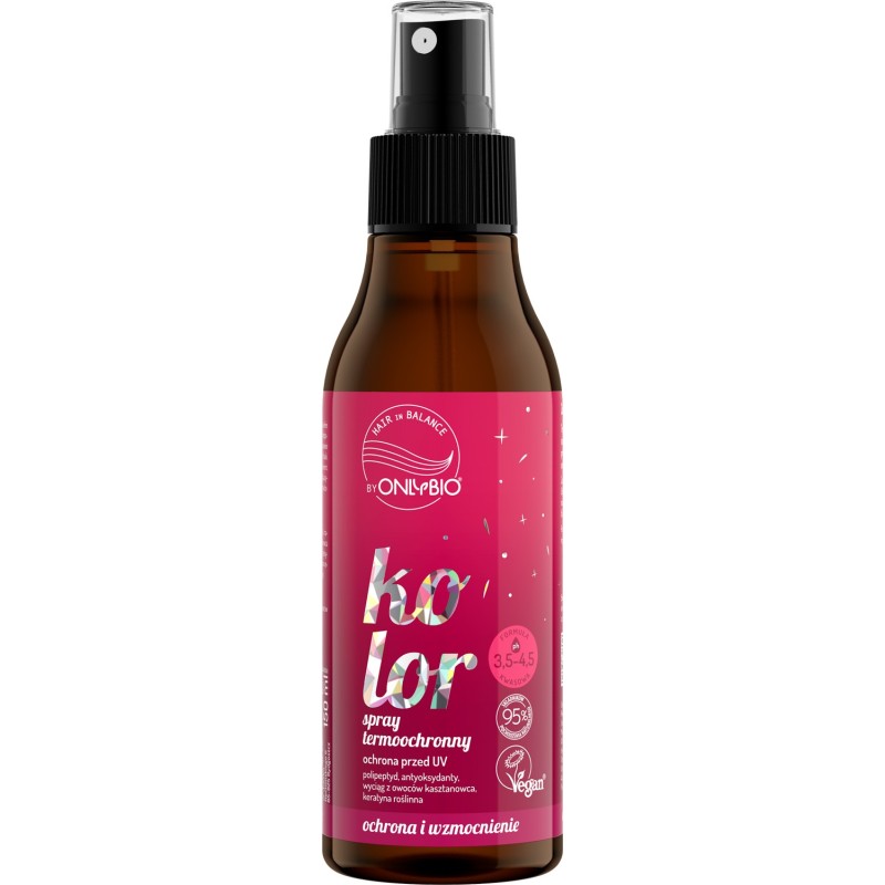 Hair in Balance by ONLYBIO Kolor Spray termoochronny ochrona przed UV 150 ml