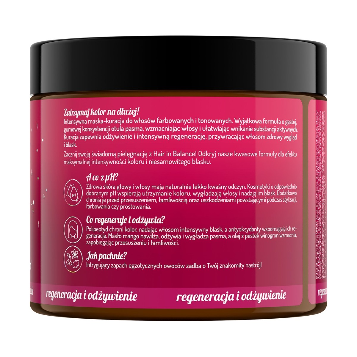 Hair in Balance by ONLYBIO Kolor Maska - kuracja odbudowująca 280 ML