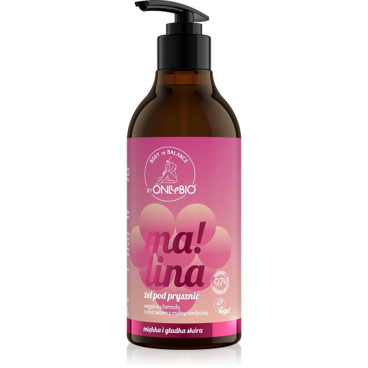 Body in Balance by ONLYBIO Żel pod prysznic Malina 400 ml
