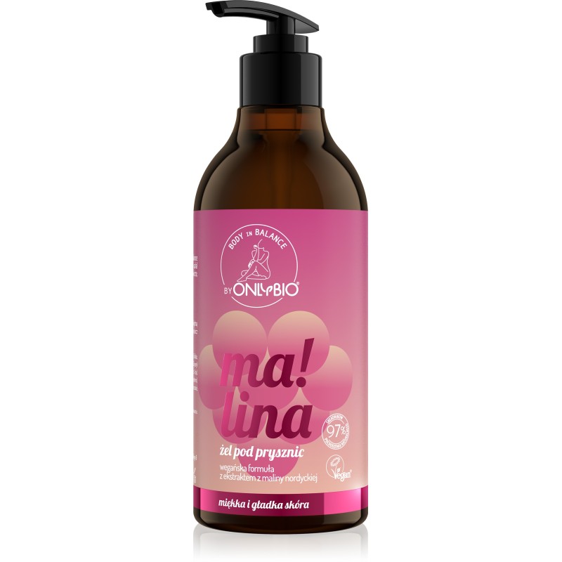 Body in Balance by ONLYBIO Żel pod prysznic Malina 400 ml