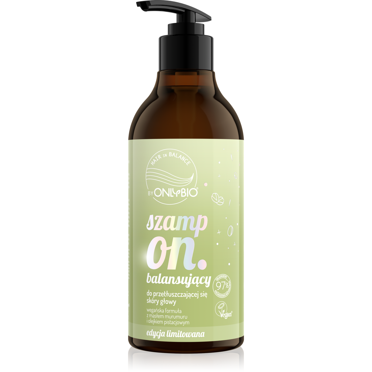 Hair in balance by OnlyBio Szampon balansujący Pistacja 400 ml