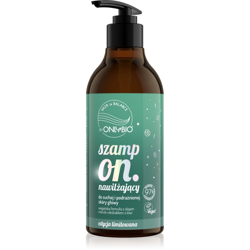 Hair in balance by OnlyBio Szampon nawilżający Kiwi 400 ml