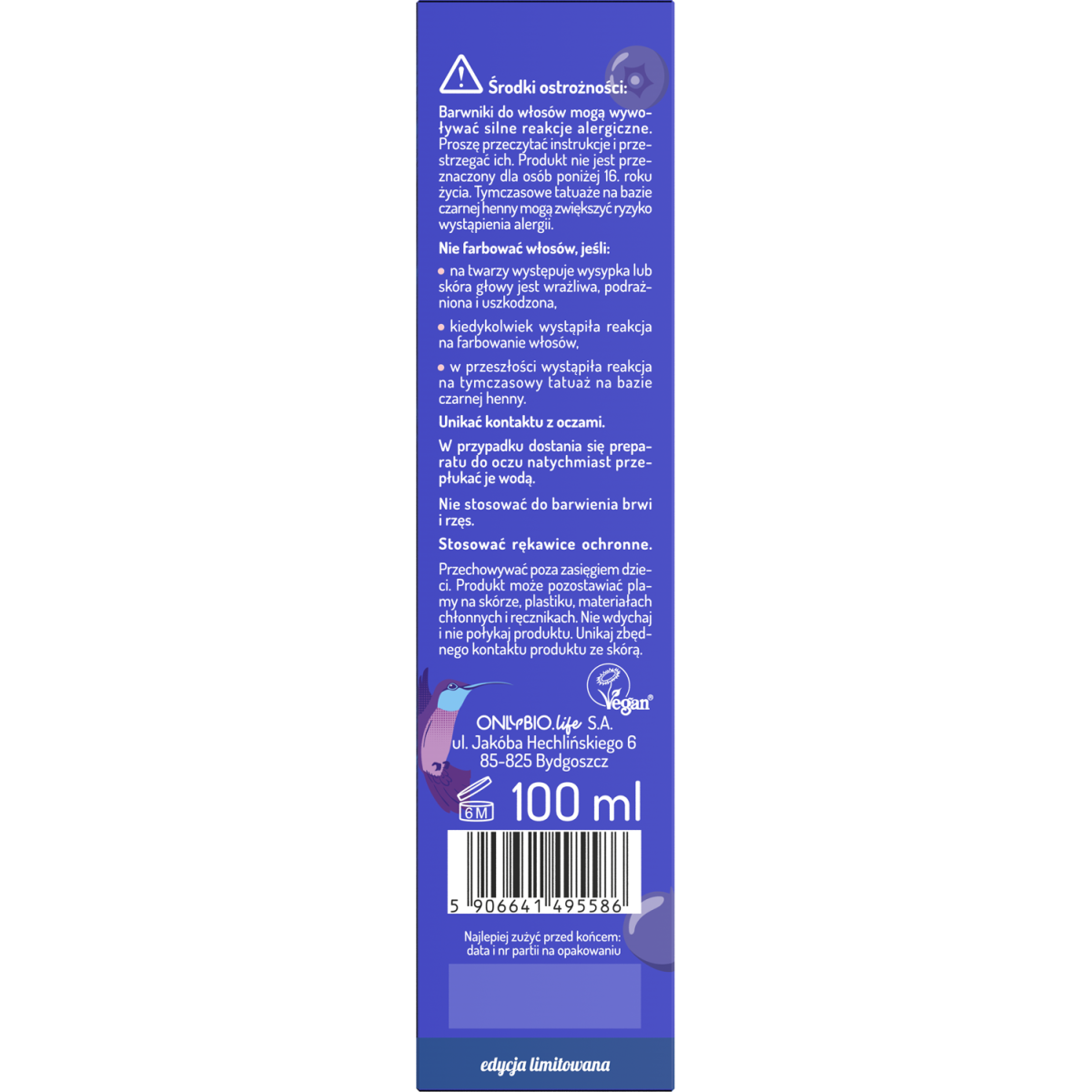 Hair in balance by OnlyBio x Wedel Toner Jagodowy Shake inspirowany zapachem Ptasie Mleczko Jagodowy Shake 100 ml