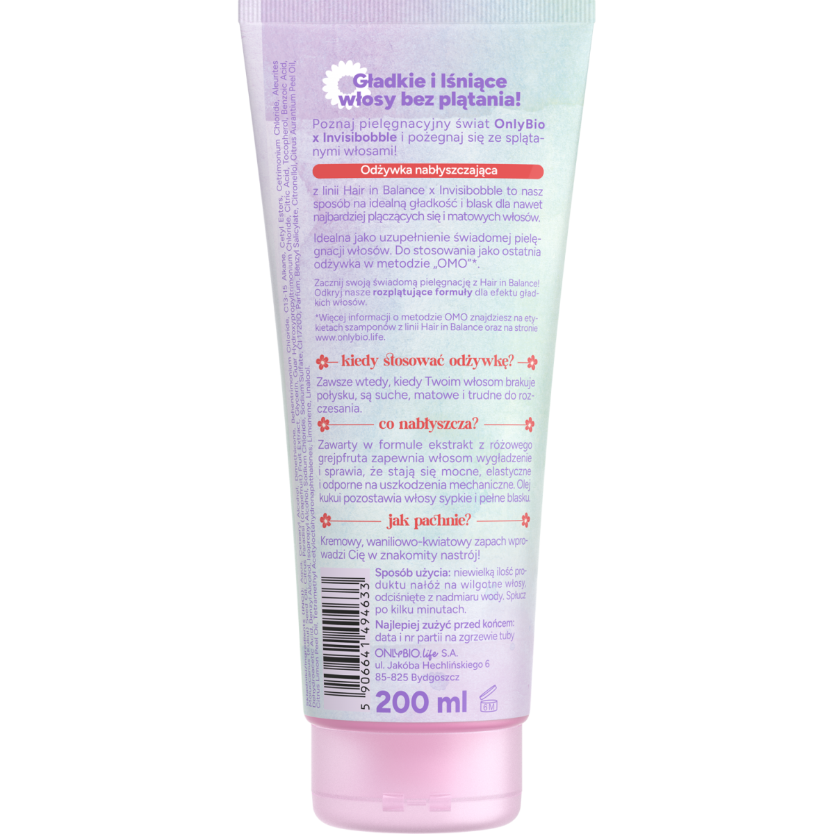 OnlyBio x Invisibobble Hair in Balance Odżywka nabłyszczająca 200 ml