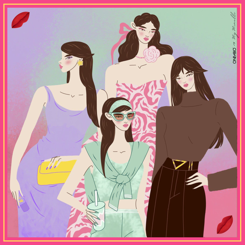 OnlyBio x MyMinelli - Jedwabna apaszka do włosów