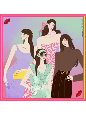 OnlyBio x MyMinelli - Jedwabna apaszka do włosów