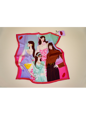 OnlyBio x MyMinelli - Jedwabna apaszka do włosów