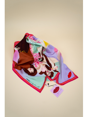 OnlyBio x MyMinelli - Jedwabna apaszka do włosów