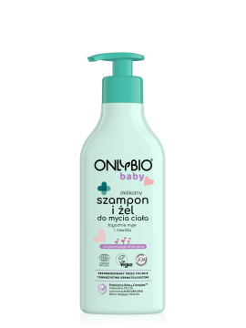 ONLYBIO Baby Delikatny szampon i żel do mycia ciała od pierwszego dnia życia 300ml