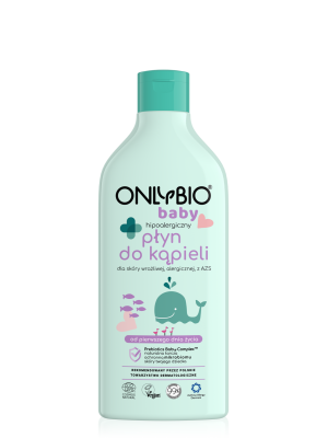 ONLYBIO Baby Hipoalergiczny płyn do kąpieli od pierwszego dnia życia 500 ml