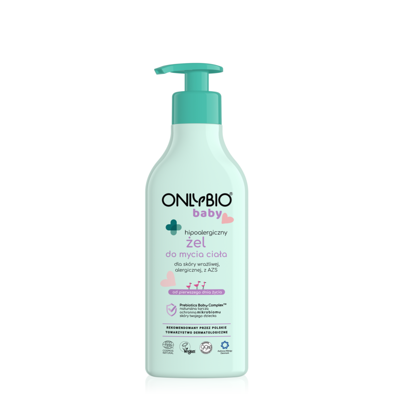 ONLYBIO Baby Hipoalergiczny żel do mycia ciała od pierwszego dnia życia 300 ml
