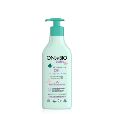 ONLYBIO Baby Hipoalergiczny żel do mycia ciała od pierwszego dnia życia 300 ml