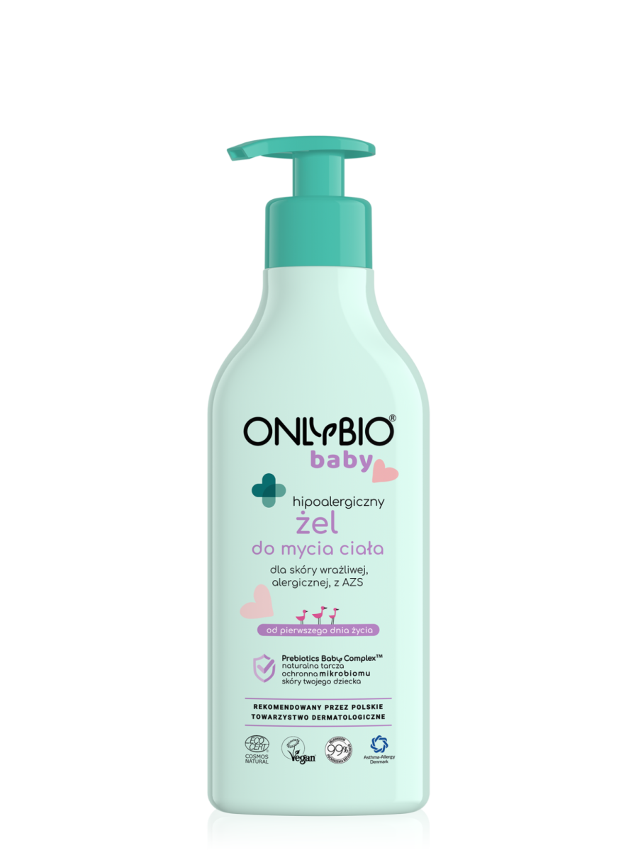 ONLYBIO Baby Hipoalergiczny żel do mycia ciała od pierwszego dnia życia 300 ml