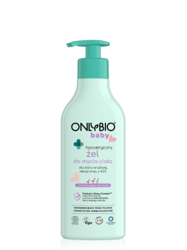 ONLYBIO Baby Hipoalergiczny żel do mycia ciała od pierwszego dnia życia 300 ml