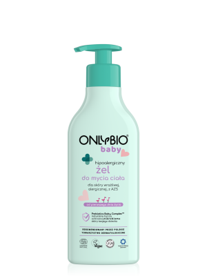 ONLYBIO Baby Hipoalergiczny żel do mycia ciała od pierwszego dnia życia 300 ml