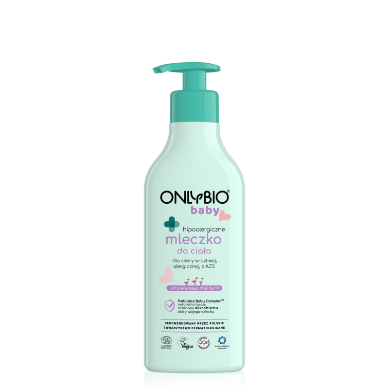 ONLYBIO Baby Hipoalergiczne mleczko do ciała od pierwszego dnia życia 300 ml