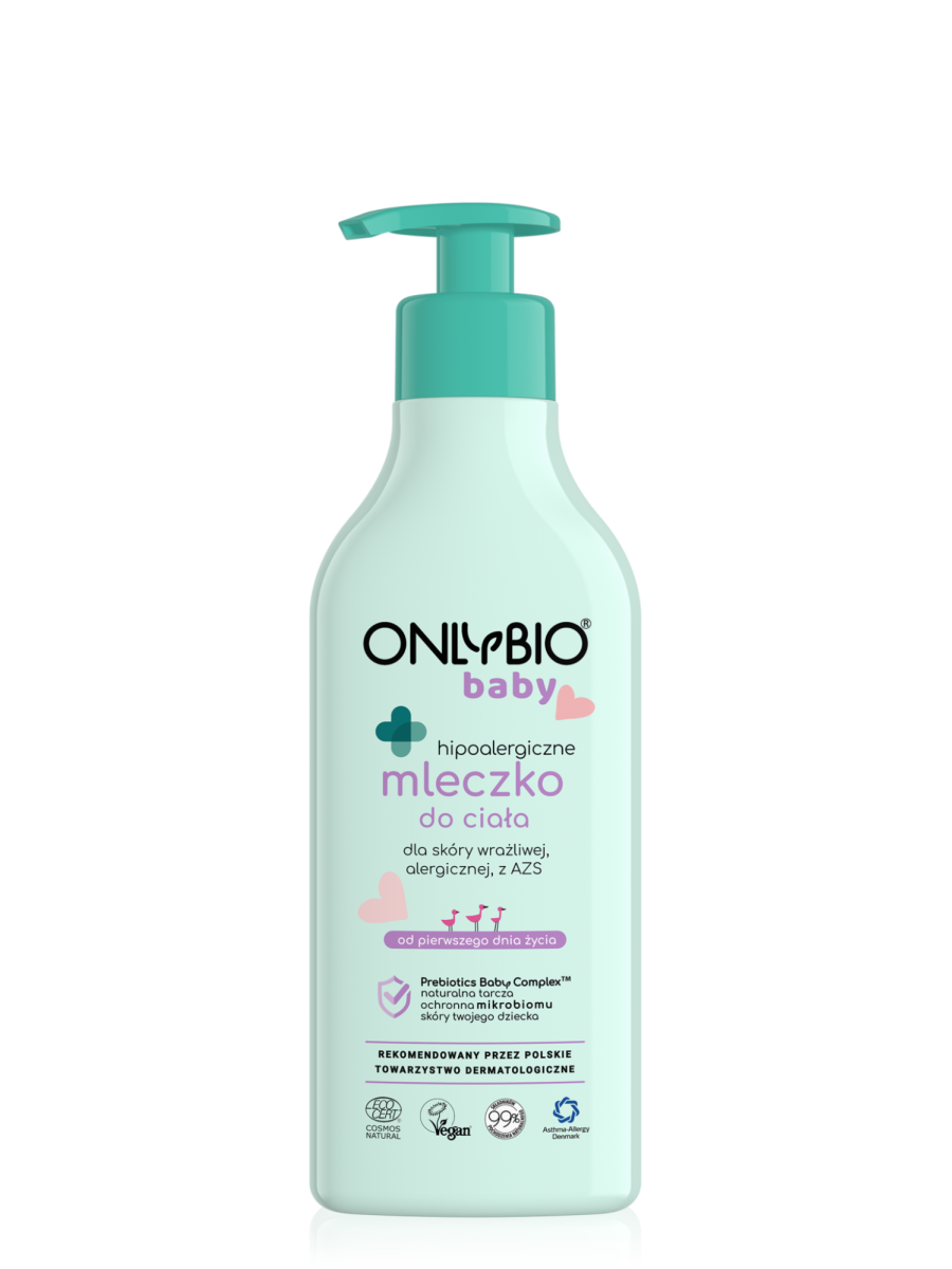 ONLYBIO Baby Hipoalergiczne mleczko do ciała od pierwszego dnia życia 300 ml