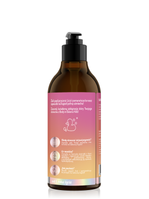 Body in Balance Kids by ONLYBIO Liczi i pomarańcza żel do mycia ciała dla dzieci 400ml