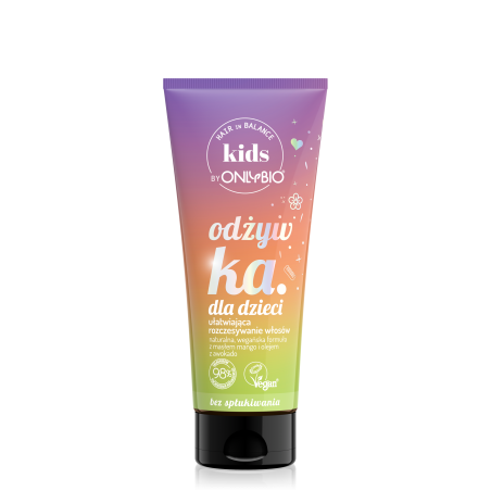 Hair in Balance KIDS by ONLYBIO Odżywka bez spłukiwania ułatwiająca rozczesywanie włosów 200ml