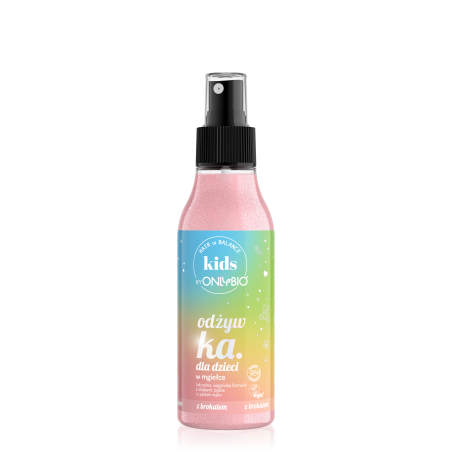 Hair in Balance KIDS by ONLYBIO Odżywka dla dzieci w mgiełce z brokatem 150ml