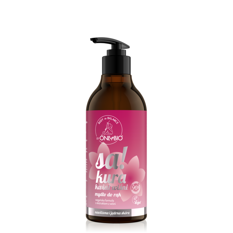 Body in Balance by ONLYBIO Mydło do rąk Sakura kwiat wiśni 400 ml