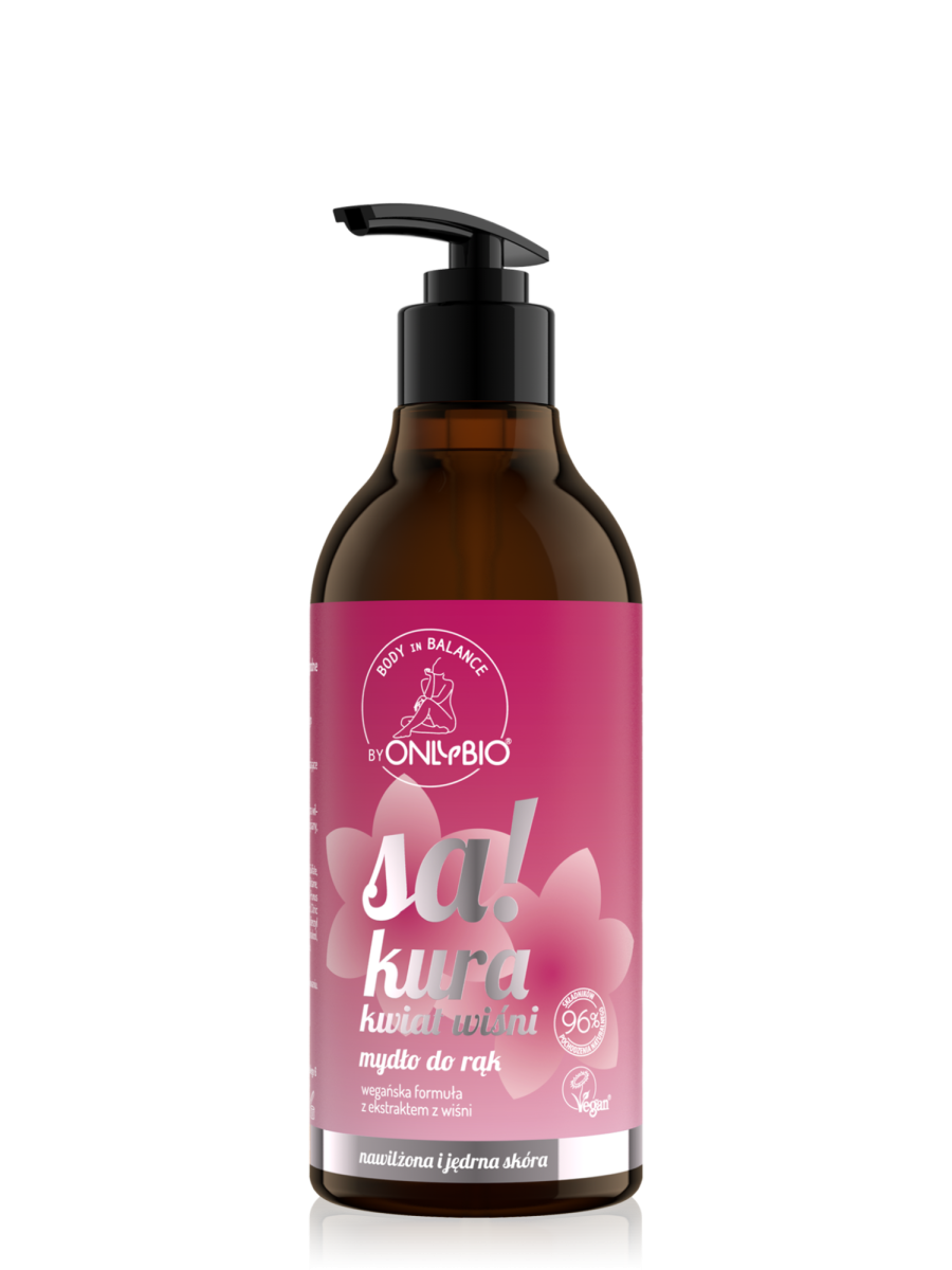 Body in Balance by ONLYBIO Mydło do rąk Sakura kwiat wiśni 400 ml