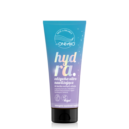 Hair in Balance by ONLYBIO Hydra Odżywka ultranawilżająca do bardzo suchych włosów, 200 ml
