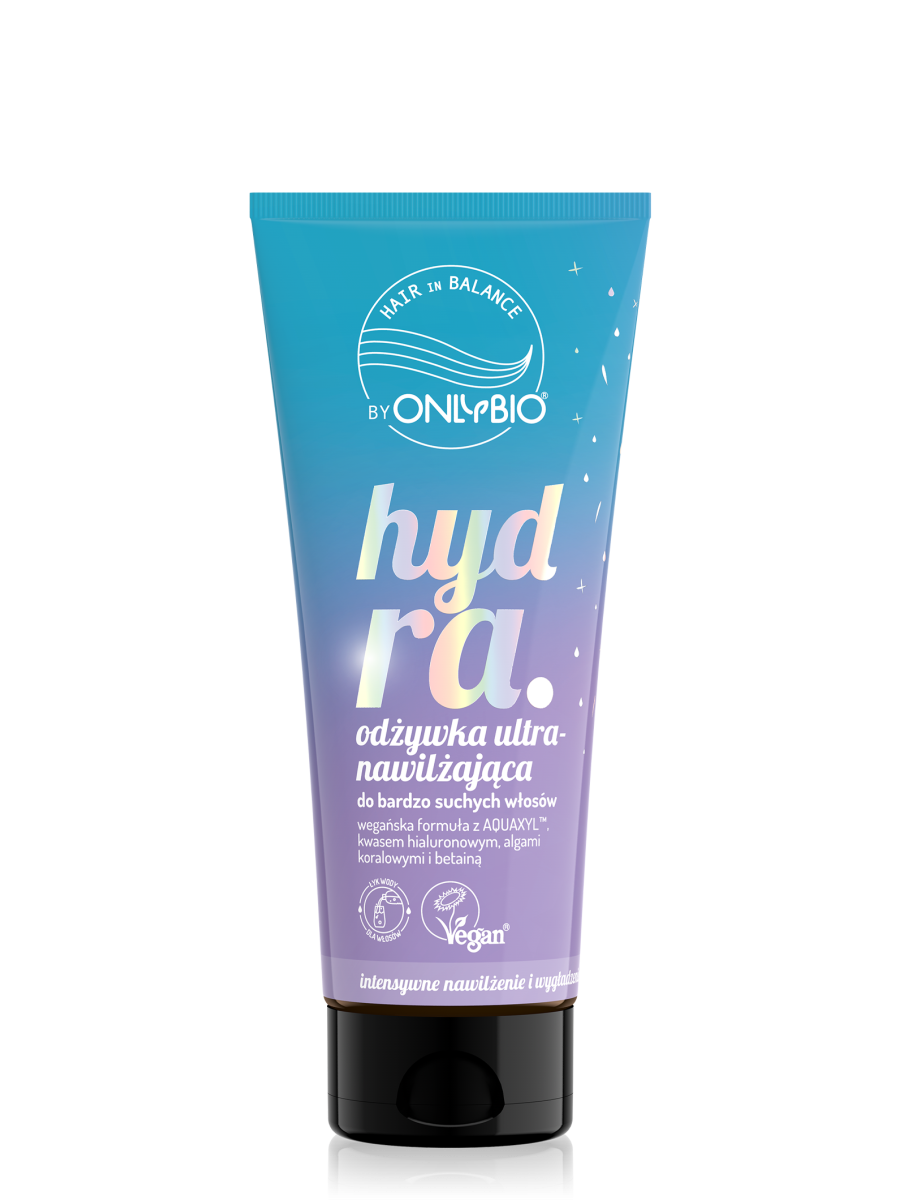 Hair in Balance by ONLYBIO Hydra Odżywka ultranawilżająca do bardzo suchych włosów, 200 ml
