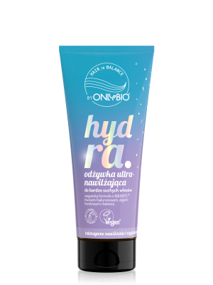Hair in Balance by ONLYBIO Hydra Odżywka ultranawilżająca do bardzo suchych włosów, 200 ml