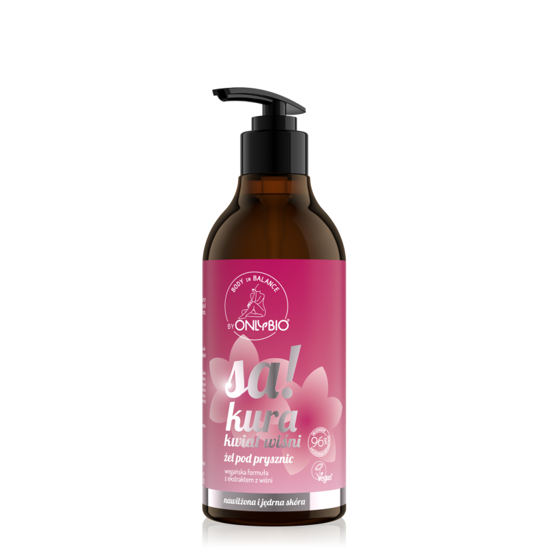 Body in Balance by ONLYBIO Żel pod prysznic Sakura kwiat wiśni 400 ml
