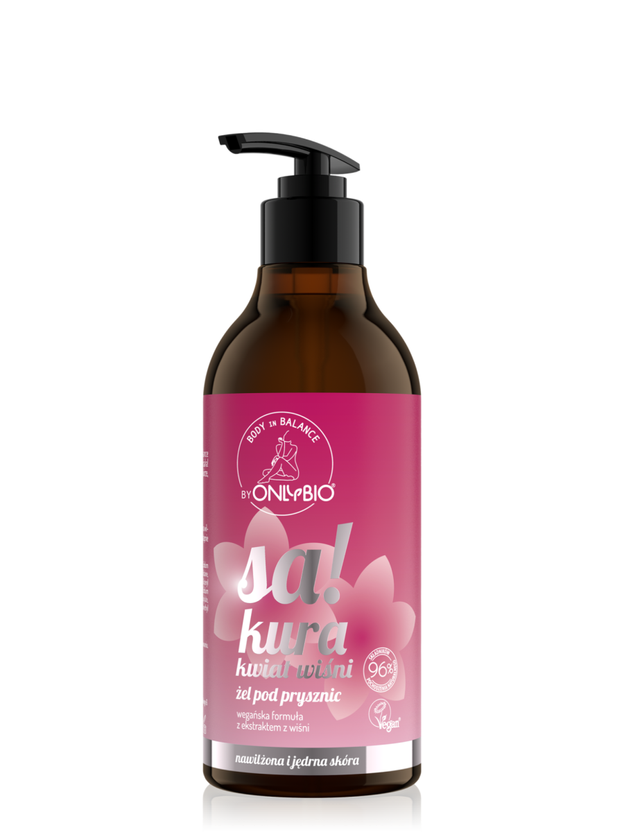 Body in Balance by ONLYBIO Żel pod prysznic Sakura kwiat wiśni 400 ml