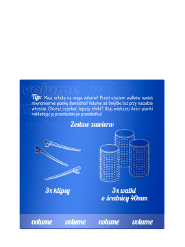 Hair in Balance by ONLYBIO Volume Wałki modelujące objętość włosów 3 szt 4x9 cm