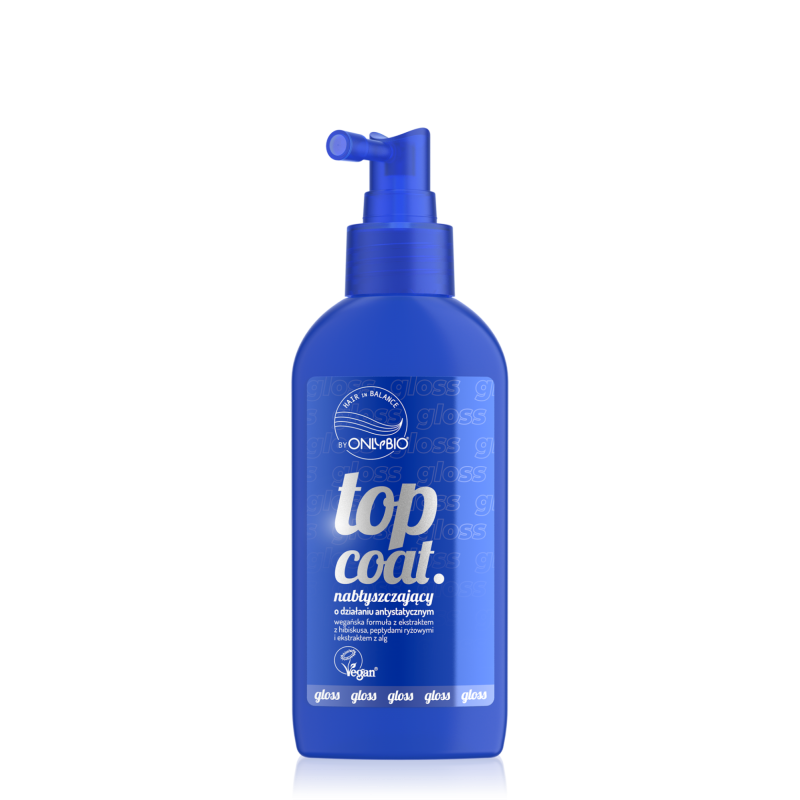 Hair in Balance by ONLYBIO Volume Top coat nabłyszczający o działaniu antystatycznym 150 ml