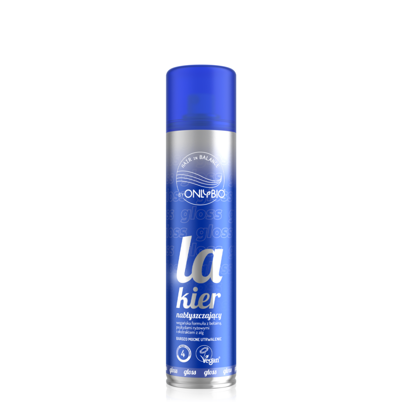 Hair in Balance by ONLYBIO Volume Lakier nabłyszczający do włosów, bardzo mocne utrwalenie 300 ml