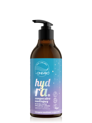 Hair in Balance by ONLYBIO Hydra Szampon ultranawilżający do bardzo suchej skóry głowy i włosów, 400ml