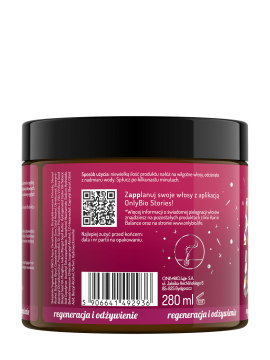 Hair in Balance by ONLYBIO Kolor Maska - kuracja odbudowująca 280 ML