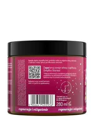 Hair in Balance by ONLYBIO Kolor Maska - kuracja odbudowująca 280 ML