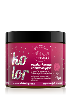 Hair in Balance by ONLYBIO Kolor Maska - kuracja odbudowująca 280 ML