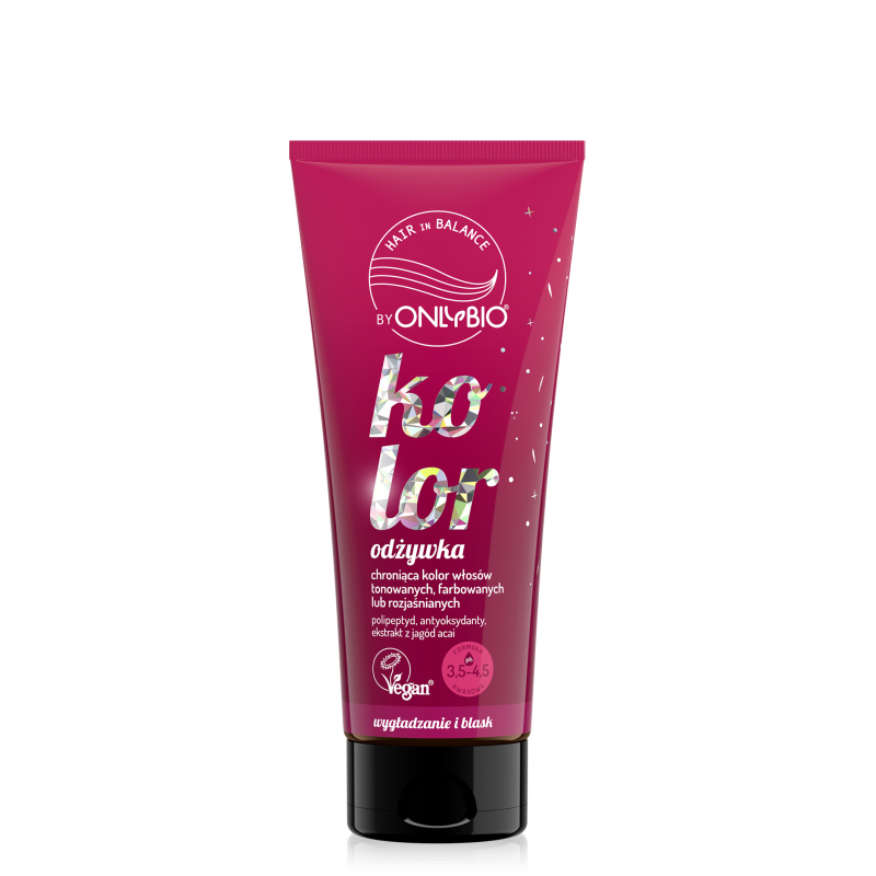 Hair in Balance by ONLYBIO Kolor Odżywka wygładzająco-ochraniająca kolor 200 ml