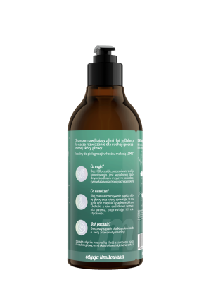 Hair in balance by OnlyBio Szampon nawilżający Kiwi 400 ml