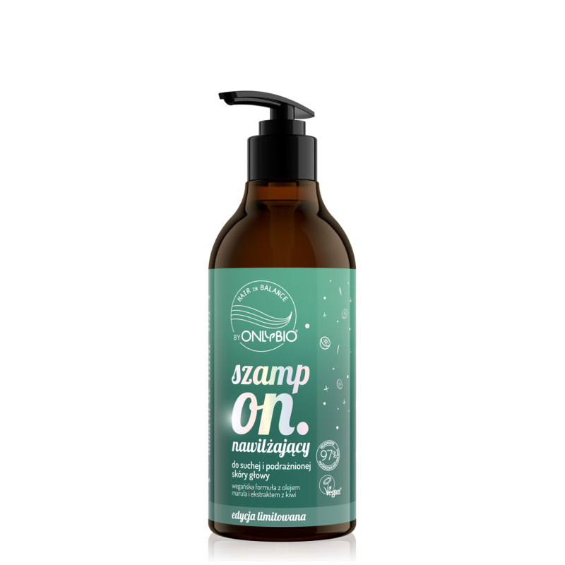 Hair in balance by OnlyBio Szampon nawilżający Kiwi 400 ml