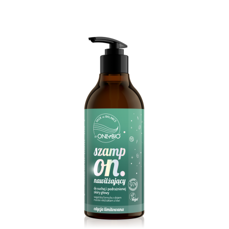 Hair in balance by OnlyBio Szampon nawilżający Kiwi 400 ml