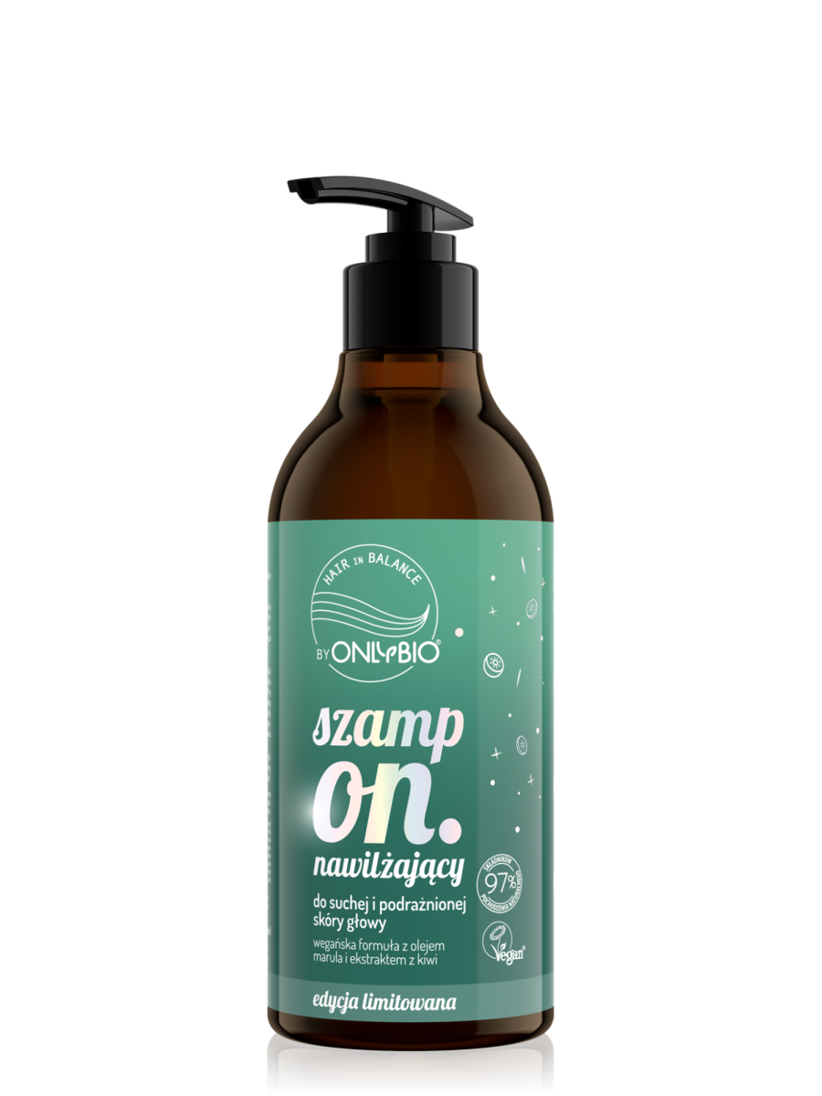 Hair in balance by OnlyBio Szampon nawilżający Kiwi 400 ml