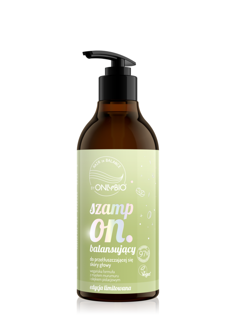Hair in balance by OnlyBio Szampon balansujący Pistacja 400 ml