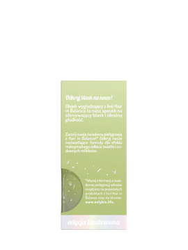 Hair in balance by OnlyBio Olejek wygładzający do włosów Pistacja 20 ml