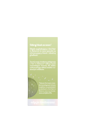 Hair in balance by OnlyBio Olejek wygładzający do włosów Pistacja 20 ml